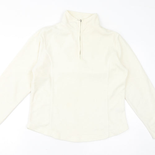 Active Womens Ivory Polyester Pullover Sweatshirt Size 10 Pullover - Size 10-12