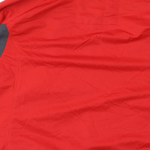 Regatta Womens Red Rain Coat Coat Size L Zip