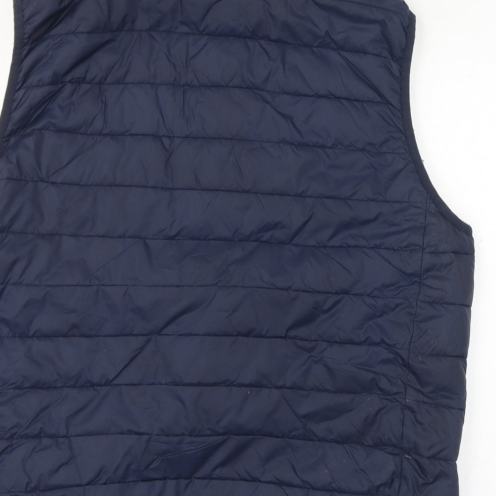 Fat Moose Womens Blue Gilet Jacket Size L Zip