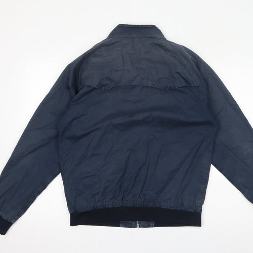 Ben Sherman Womens Blue Bomber Jacket Jacket Size L Zip