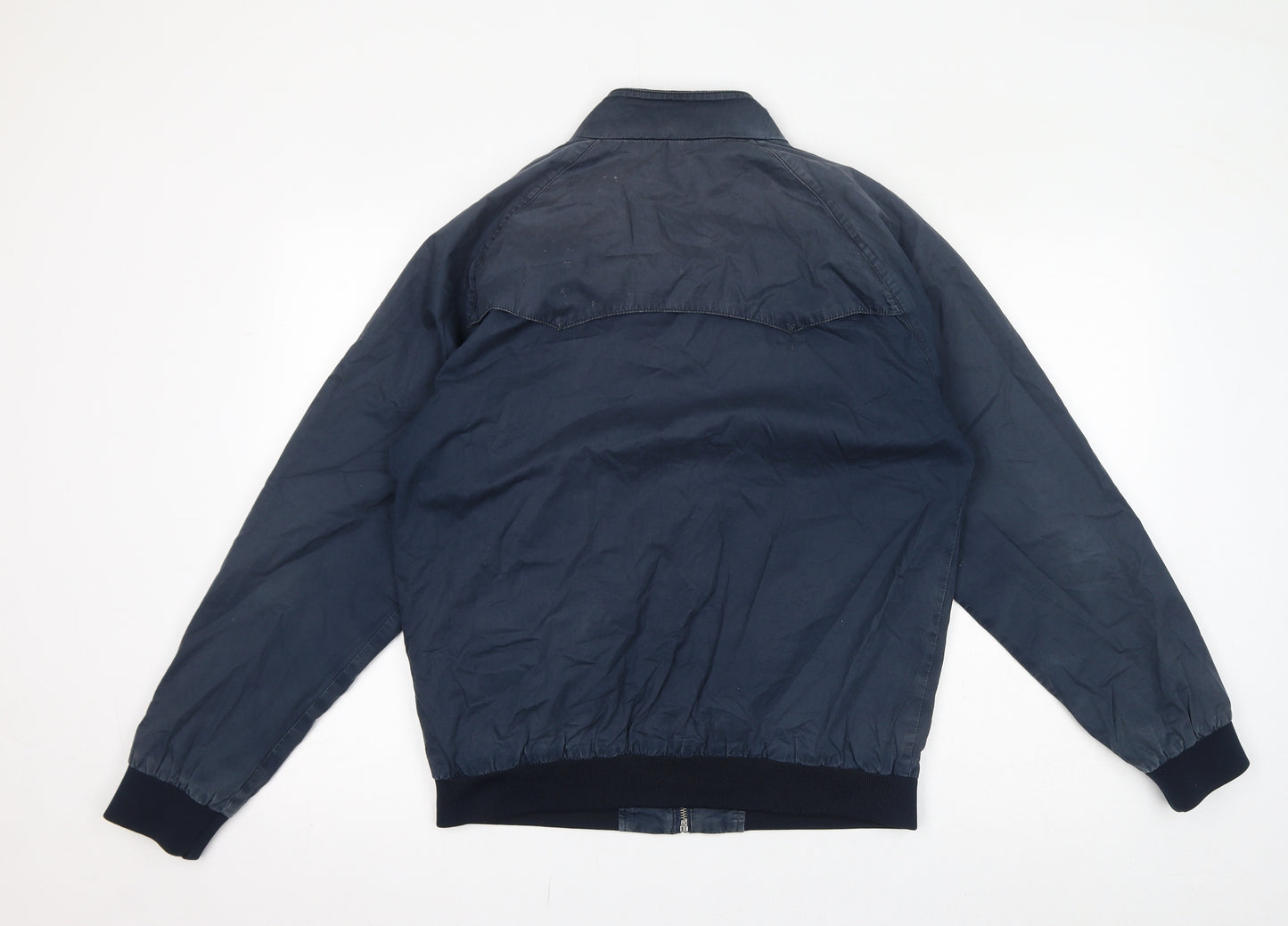 Ben Sherman Womens Blue Bomber Jacket Jacket Size L Zip