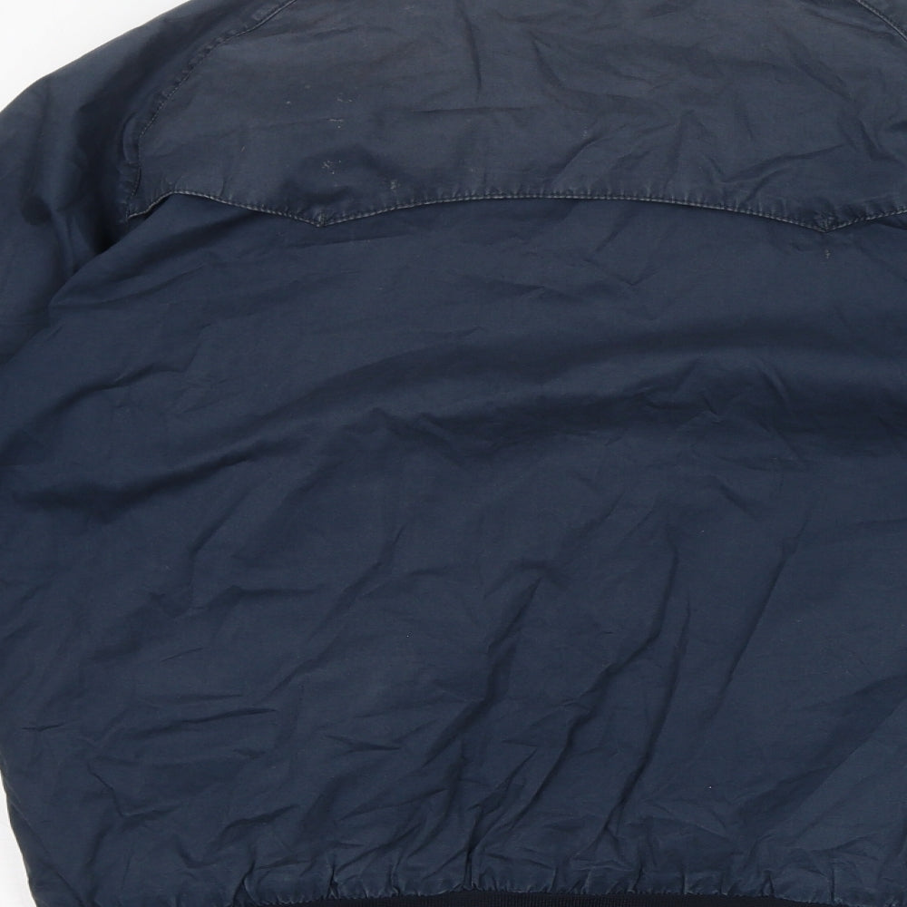 Ben Sherman Womens Blue Bomber Jacket Jacket Size L Zip