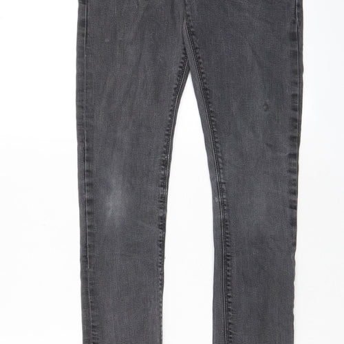 ASOS Mens Grey Cotton Skinny Jeans Size 29 in L32 in Regular Zip - Pockets