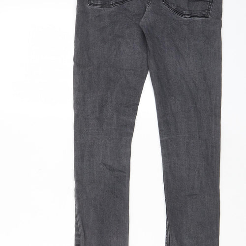 ASOS Mens Grey Cotton Skinny Jeans Size 29 in L32 in Regular Zip - Pockets