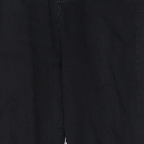 Marks and Spencer Womens Black Cotton Skinny Jeans Size 28 in L27 in Regular Zip - Pockets