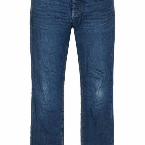 Denim & Co. Mens Blue Cotton Straight Jeans Size 32 in L32 in Regular Button - Pockets