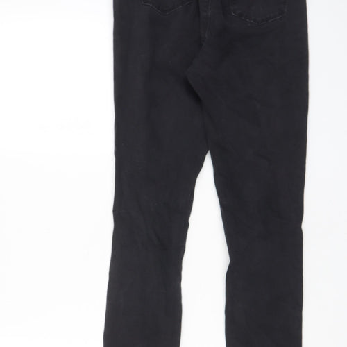 Missguided Womens Grey Cotton Skinny Jeans Size 8 L28 in Regular Zip - Pockets