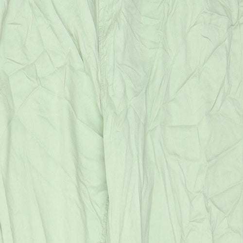 George Womens Green Cotton Straight Jeans Size 20 L29 in Regular Zip - Pockets