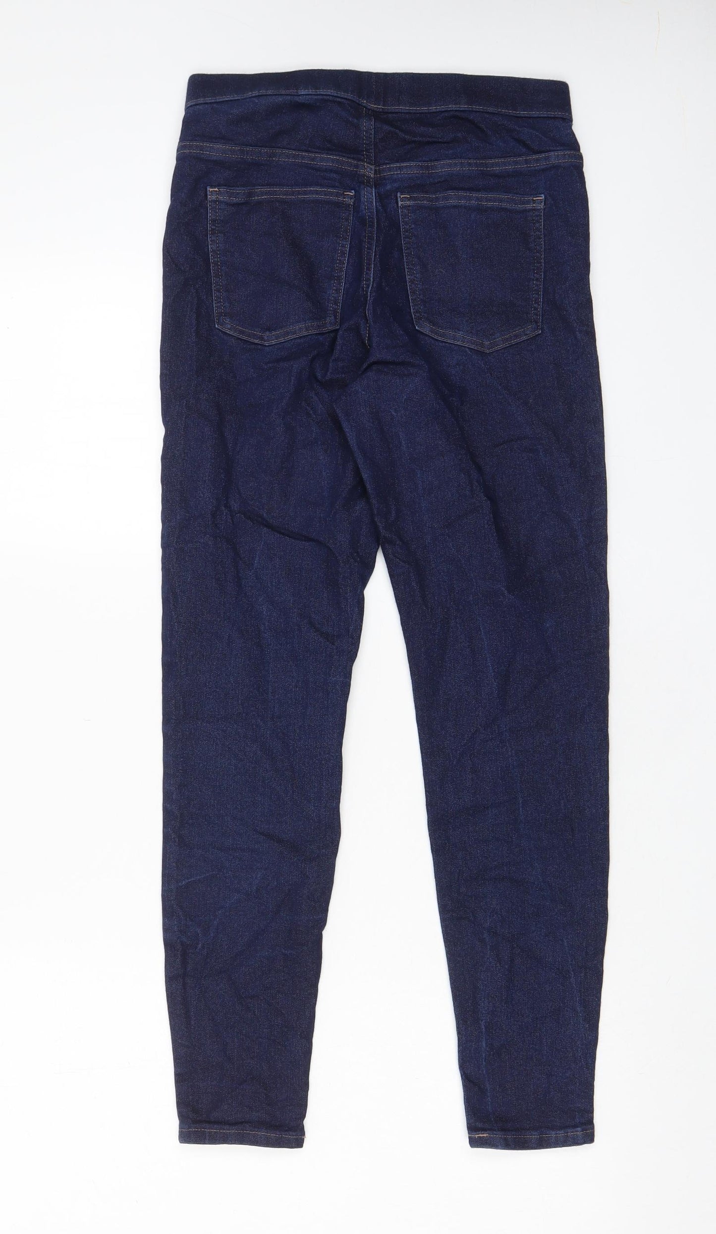 Marks and Spencer Womens Blue Cotton Jegging Jeans Size 8 L27 in Regular
