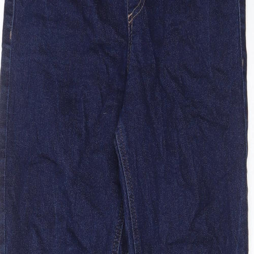 Marks and Spencer Womens Blue Cotton Jegging Jeans Size 8 L27 in Regular