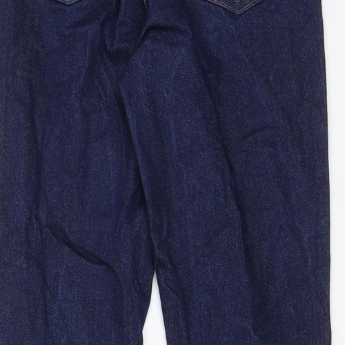Marks and Spencer Womens Blue Cotton Jegging Jeans Size 8 L27 in Regular