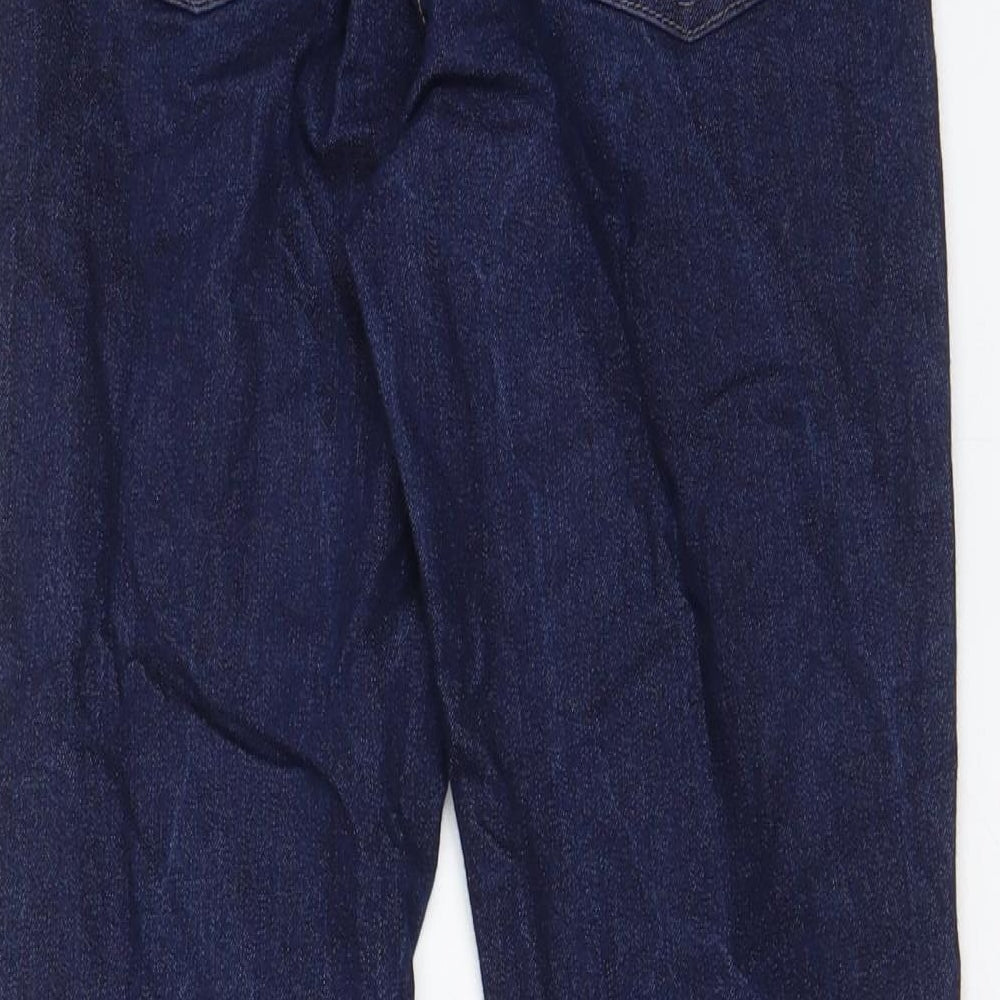 Marks and Spencer Womens Blue Cotton Jegging Jeans Size 8 L27 in Regular