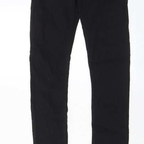 COLLUSION Womens Black Cotton Skinny Jeans Size 26 in L32 in Regular Zip - Pockets