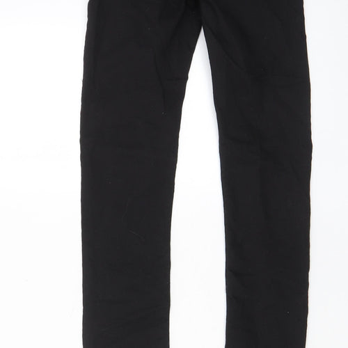 COLLUSION Womens Black Cotton Skinny Jeans Size 26 in L32 in Regular Zip - Pockets