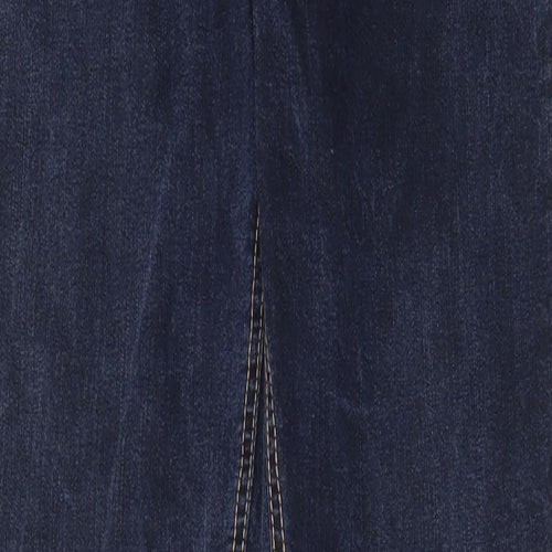 Cherokee Womens Blue Cotton Straight Jeans Size 10 L30 in Regular Zip - Pockets
