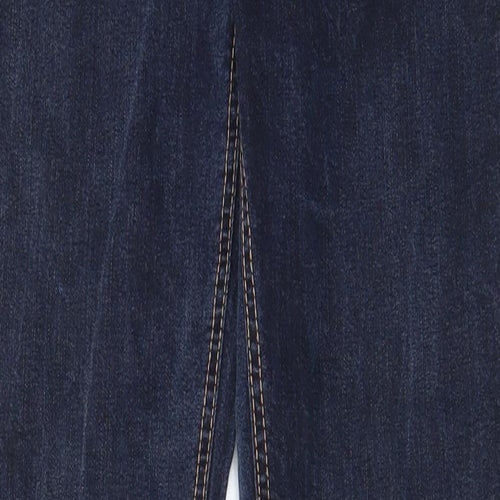 Cherokee Womens Blue Cotton Straight Jeans Size 10 L30 in Regular Zip - Pockets