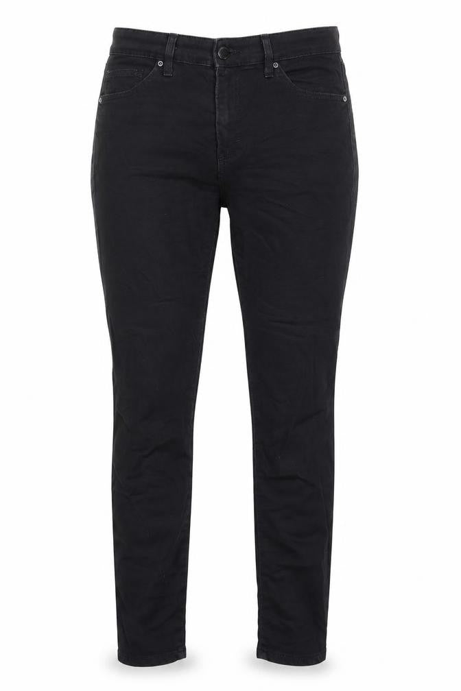 Topshop Womens Black Cotton Skinny Jeans Size 28 in L30 in Regular Zip - Pockets