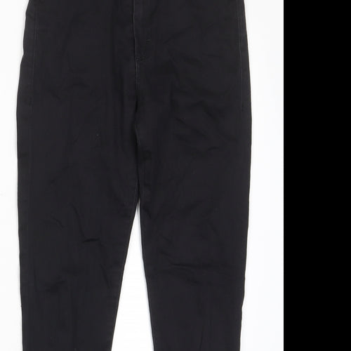 Topshop Womens Black Cotton Skinny Jeans Size 28 in L30 in Regular Zip - Pockets