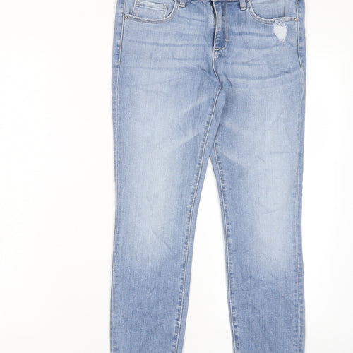 Hidden Jeans Womens Blue Cotton Skinny Jeans Size 28 in L25 in Regular Zip - Pockets