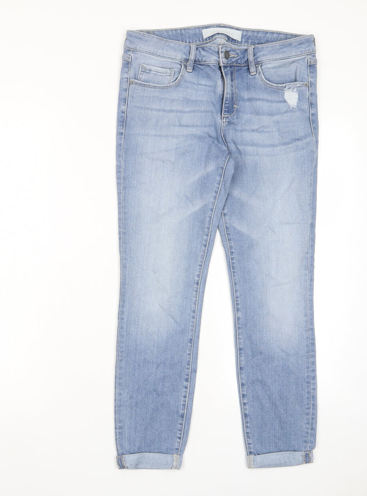 Hidden Jeans Womens Blue Cotton Skinny Jeans Size 28 in L25 in Regular Zip - Pockets