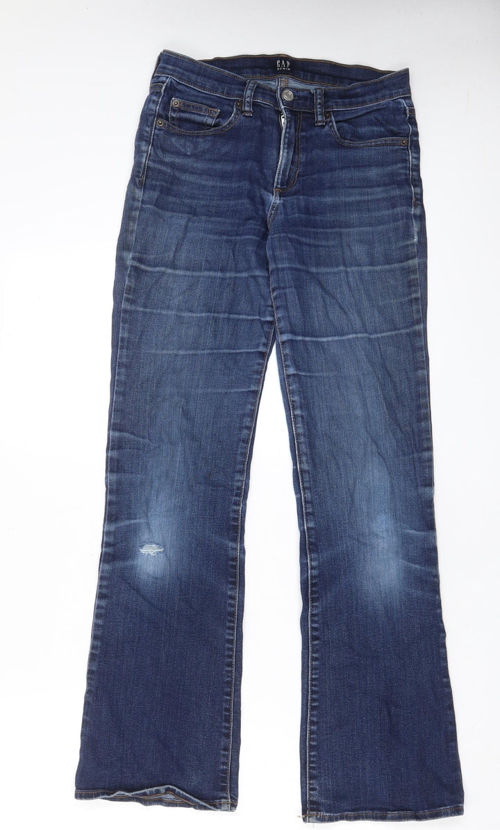 Gpa Womens Blue Cotton Bootcut Jeans Size 26 in L30 in Regular Zip - Pockets