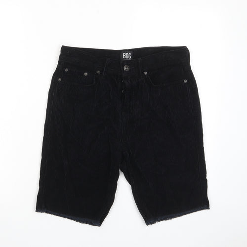 BDG Womens Blue Cotton Bermuda Shorts Size 28 in L9 in Regular Zip - Pockets