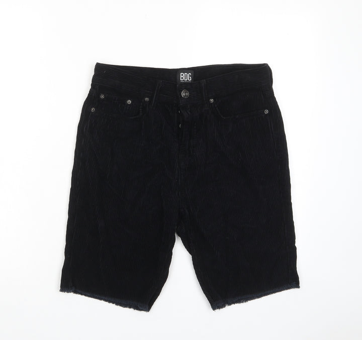 BDG Womens Blue Cotton Bermuda Shorts Size 28 in L9 in Regular Zip - Pockets
