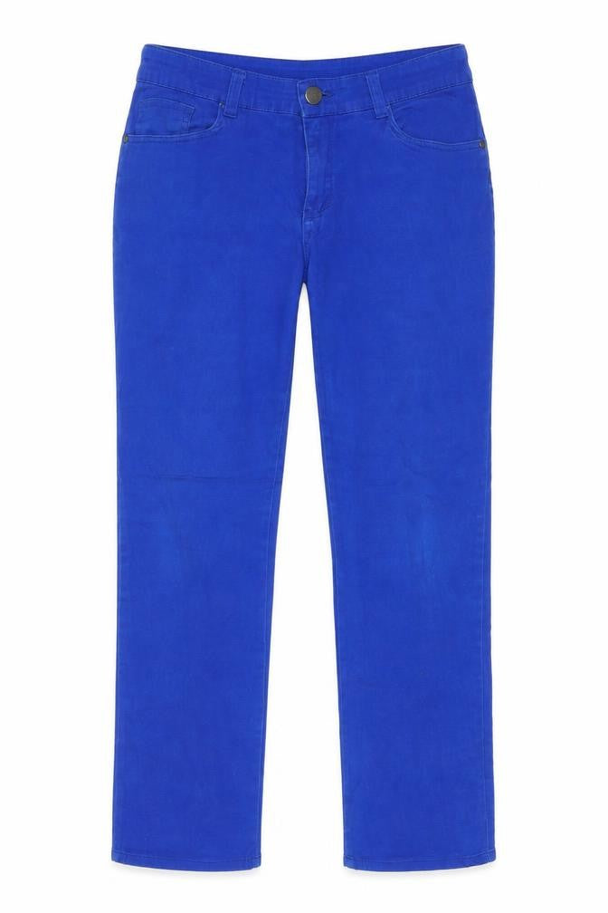 Emerson Womens Blue Cotton Straight Jeans Size 12 L29 in Regular Zip - Pockets