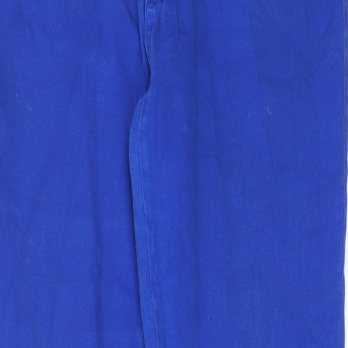 Emerson Womens Blue Cotton Straight Jeans Size 12 L29 in Regular Zip - Pockets