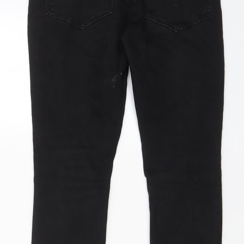 Asylum Womens Black Cotton Skinny Jeans Size 30 in L27 in Regular Zip - Pockets