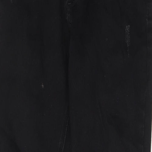 Asylum Womens Black Cotton Skinny Jeans Size 30 in L27 in Regular Zip - Pockets