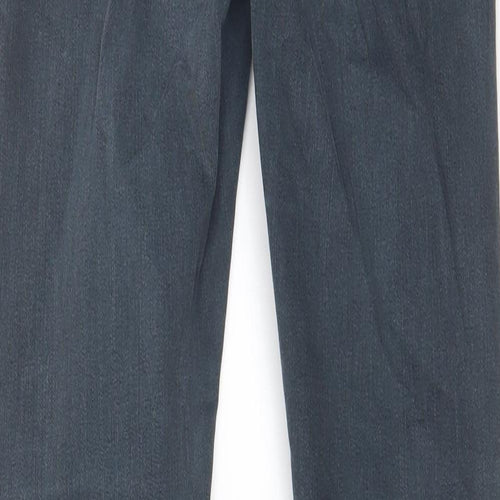 Topshop Womens Grey Cotton Skinny Jeans Size 28 in L32 in Regular Zip - Pockets