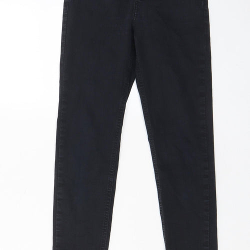 Topshop Womens Black Cotton Skinny Jeans Size 26 in L30 in Regular Zip - Pockets