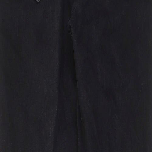 Marks and Spencer Womens Black Cotton Skinny Jeans Size 10 L29 in Regular Zip - Pockets