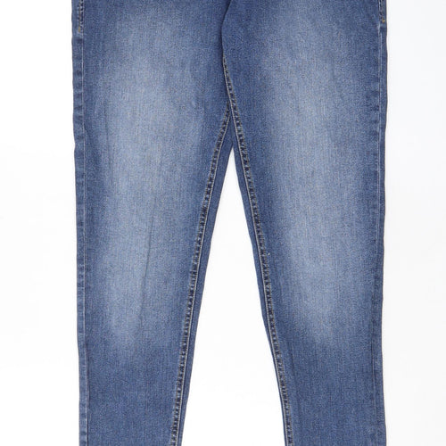ADPT Mens Blue Cotton Skinny Jeans Size 33 in L34 in Regular Zip - Pockets