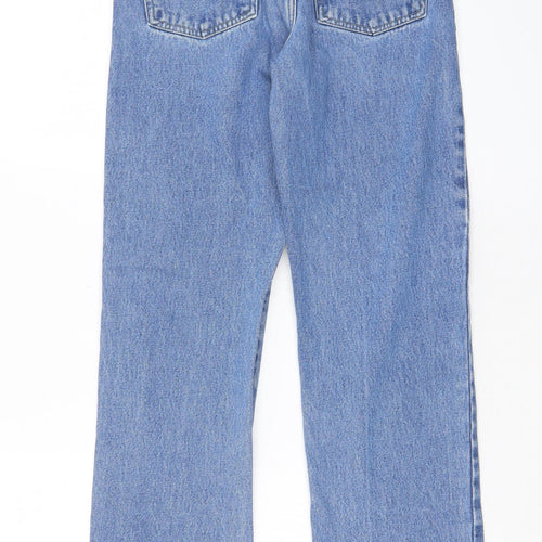 Blue Circle Womens Blue Cotton Straight Jeans Size 28 in L28 in Regular Zip - Pockets