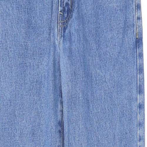 Blue Circle Womens Blue Cotton Straight Jeans Size 28 in L28 in Regular Zip - Pockets