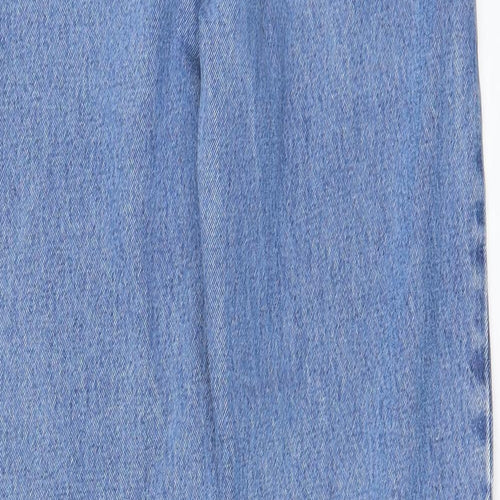 Blue Circle Womens Blue Cotton Straight Jeans Size 28 in L28 in Regular Zip - Pockets