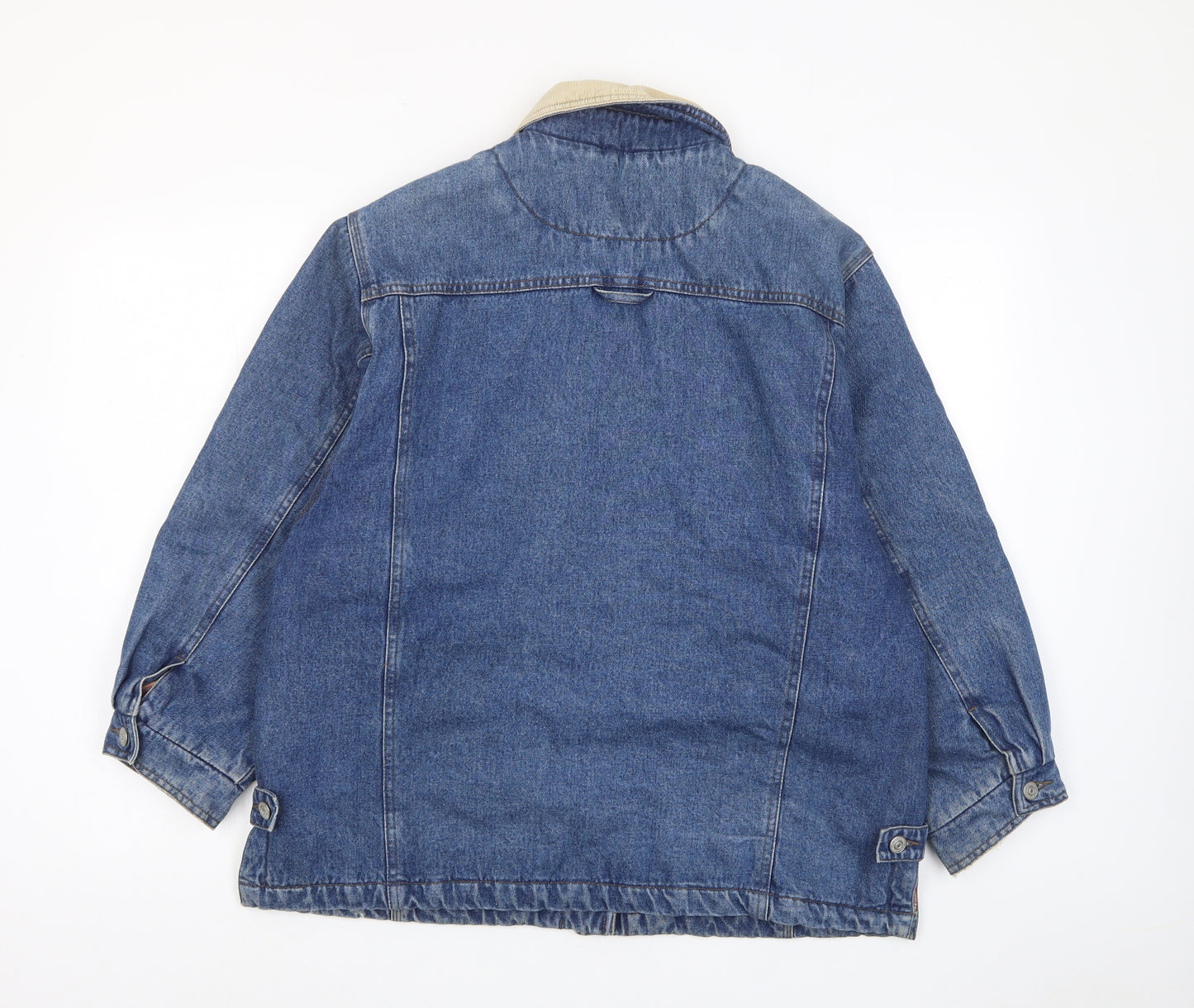 NEXT Womens Blue Jacket Size L Button - Pockets