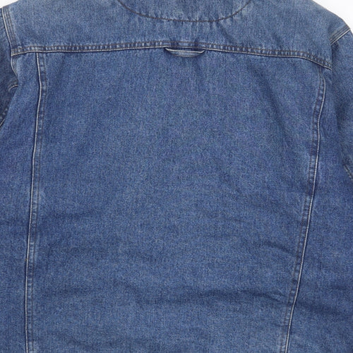 NEXT Womens Blue Jacket Size L Button - Pockets