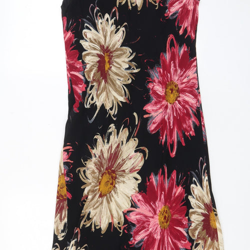 Wallis Womens Multicoloured Floral Polyester A-Line Size 14 Boat Neck Pullover
