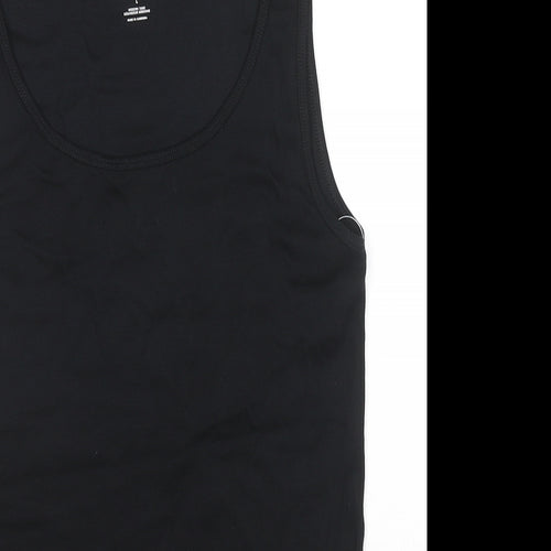 Gap Womens Black Cotton Basic Tank Size L Round Neck
