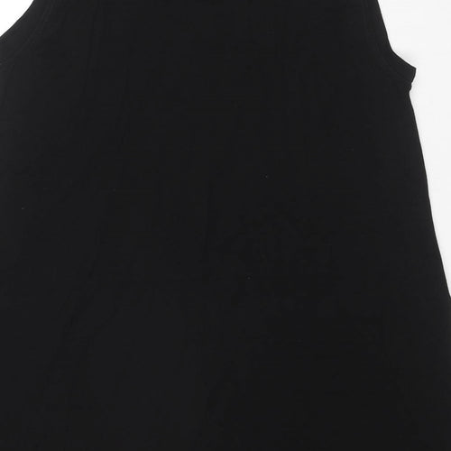 Aino Womens Black Viscose Tunic Tank Size M Round Neck