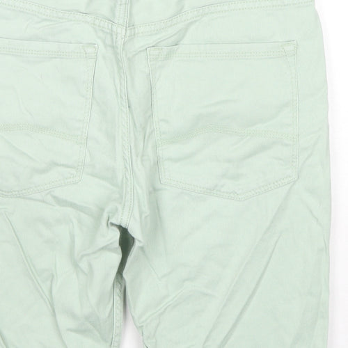 Denim & Co. Mens Green Cotton Bermuda Shorts Size 32 in L10 in Regular Zip