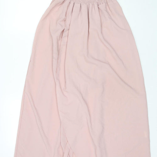 Made in Italy Womens Pink Polyester Maxi Size 18 Off the Shoulder Pullover