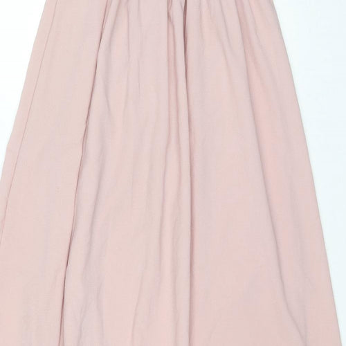 Made in Italy Womens Pink Polyester Maxi Size 18 Off the Shoulder Pullover
