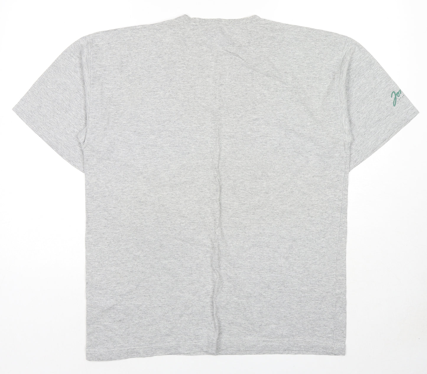 Jordan Mens Grey Cotton T-Shirt Size M Round Neck - Bee