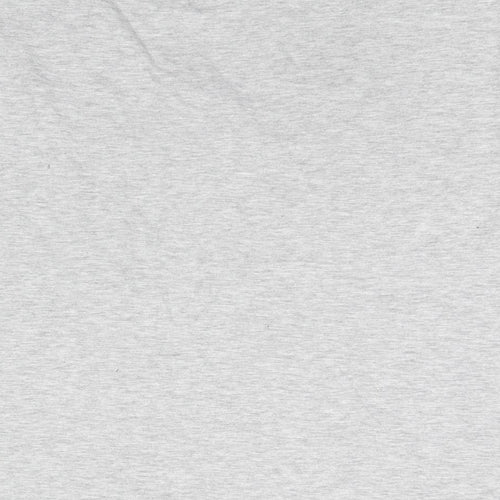 H&M Womens Grey Cotton Basic T-Shirt Size L Round Neck