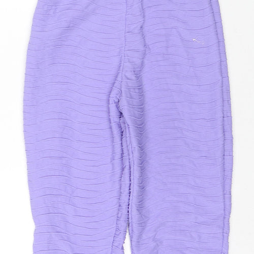 PRETTYLITTLETHING Womens Purple Polyester Jumpsuit One-Piece Size 6 L28 in Pullover - Cut Out Detail