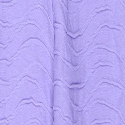 PRETTYLITTLETHING Womens Purple Polyester Jumpsuit One-Piece Size 6 L28 in Pullover - Cut Out Detail